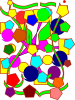+composition+colorful+circle+pentagon+ clipart