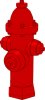 +fire+hydrant+red+ clipart