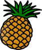 +pineapple+fruit+food+ clipart