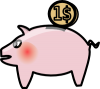 +pink+money+piggy+bank+save+ clipart