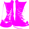 +pink+work+boots+shoes+ clipart