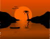 +sunset+landscape+scenery+ clipart