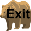 +words+text+exit+bear+ clipart
