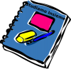 +blue+book+folder+ clipart