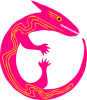 +pink+lizard+reptile+ clipart