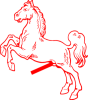 +red+mustang+horse+ clipart