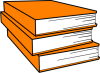 +stack+orange+book+ clipart