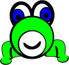 +animal+amphibian+frog+round+face+ clipart