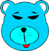 +animal+blue+bear+ clipart