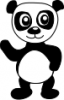 +animal+panda+smiling+cartoon+ clipart