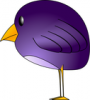 +animal+purple+bird+ clipart