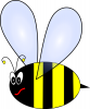 +bug+angry+bee+cartoon+ clipart