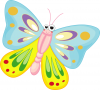 +bug+butterfly+smiling+cartoon+ clipart