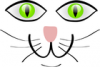 +feline+cat+face+ clipart