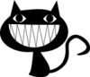 +feline+cat+smile+ clipart