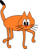 +feline+cat+surprised+ clipart