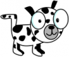 +jurassic+dalmatian+big+eyes+cartoon+ clipart