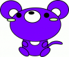 +rodent+mouse+toon+blue+ clipart