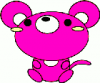 +rodent+mouse+toon+pink+ clipart