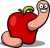 +bug+burrowing+invertebrate+apple+worm+ clipart