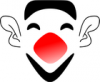 +circus+carnival+funny+laughing+clown+face+ clipart