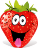 +food+eat+smile+Cartoon+Strawberries+ clipart