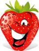 +food+eat+smile+Cartoon+Strawberries+face+ clipart