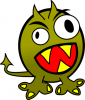 +scary+monster+funny+angry+monster+ clipart