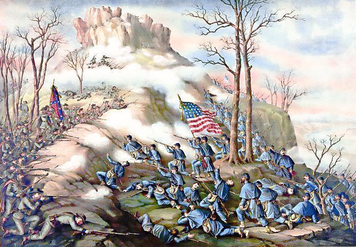 +history+civil+war+Battle+of+Lookout+Mountain+ clipart