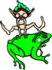 +mythology+Elf+Frog+ clipart