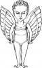 +mythology+winged+one+ clipart