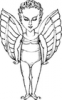 +mythology+winged+one+ clipart