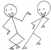 +people+dancing+stick+people+ clipart
