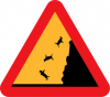 +sign+falling+penguins+ clipart
