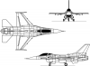 +armed+forces+military+F16a+Flying+Falcon+multiView+ clipart