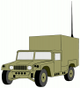 +armed+forces+military+humvee+w+antenna+ clipart