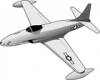 +airplane+military+p80+ clipart