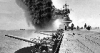 +military+ship+navy+USS+Yorktown+damaged+at+Midway+1942+ clipart