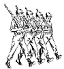 +military+war+marching+abreast+ clipart