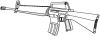 +weapon+gun+military+M16+ clipart