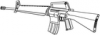 +weapon+gun+military+M16+ clipart