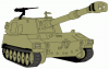 +weapon+tank+military+M109A5+ clipart