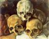 +art+painting+Cezanne+Pyramid+of+Skulls+ clipart
