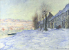 +art+painting+Monet+Lavacourt+Under+Snow+ clipart
