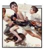 +art+painting+Rockwell+No+Swimming+1921+ clipart