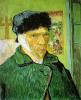 +art+painting+Van+Gogh+Self+Portrait+with+Bandaged+Ear+ clipart