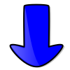 +clipart+arrow+cartoon+blue+down+ clipart