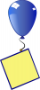 +clipart+balloon+note+navy+ clipart