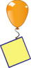 +clipart+balloon+note+orange+ clipart