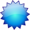 +clipart+glossy+button+blank+blue+starburst+ clipart